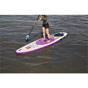 Stand Up Paddle Board Gonflable Red Paddle Co Sport Msl Se Violet 11'3 "- Paquet De Paddle Midi En Carbone / Nylon